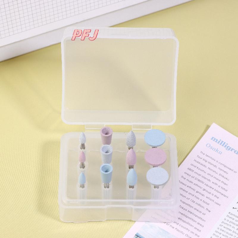 PFJ 12 Cái / hộp Bộ Đánh Bóng Silicon, RA 2,35 Mm Để Đánh Bóng Nhựa Sứ Composites Với Tay Cầm Tốc Độ