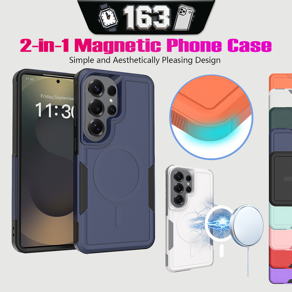 Ốp từ tính 2 trong 1 cho Samsung Galaxy S26 Ultra Vỏ bọc mờ chống sốc cho Samsung S26 Ultra Vỏ S26ul