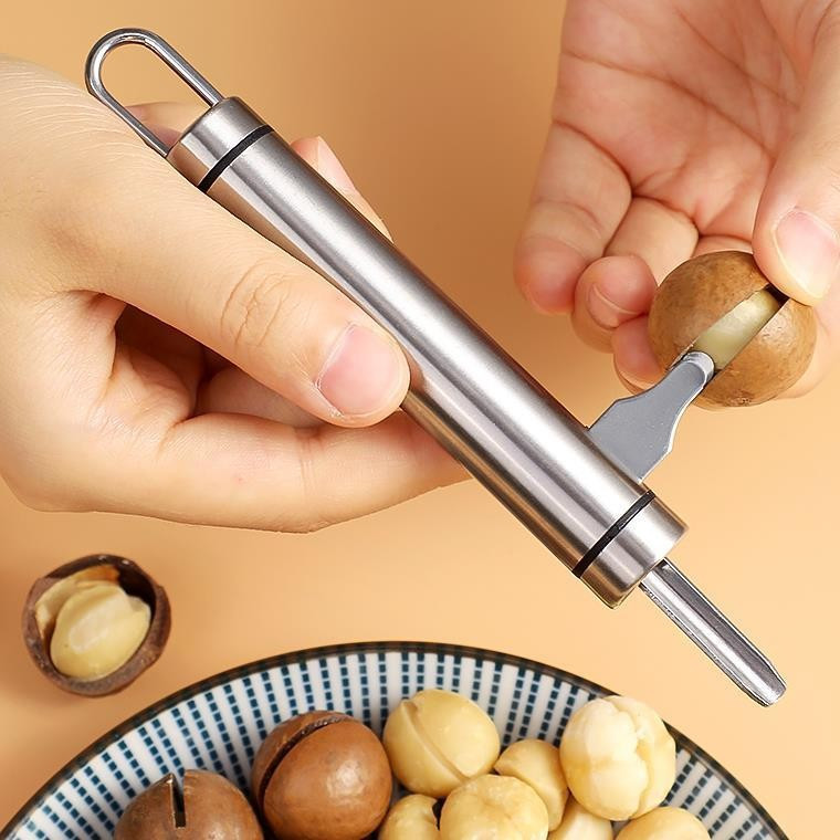 Macadamia Nut Sheller Hazelnut Sheller Walnut Tool Hộ gia đình Began Nut Sheller Dụng cụ mở đai ốc b