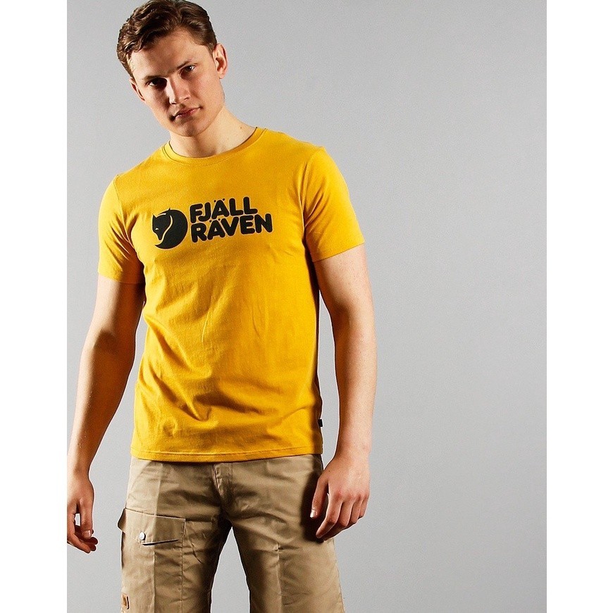 Áo Nam Ngắn Tay Arctic Fox Fjallraven Logo - Áo Thun Outdoor