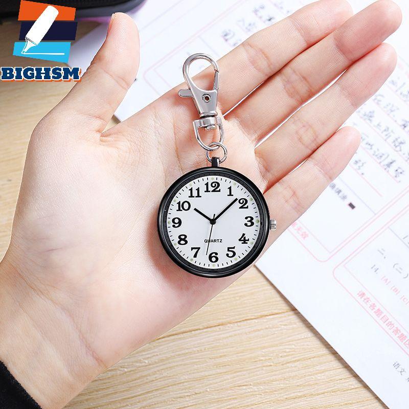 [BIGHSM] Đồng hồ thạch anh di động dành cho học sinh, y tá, móc khóa, áo choàng có pin và đồng hồ cổ điển dành cho bác sĩ