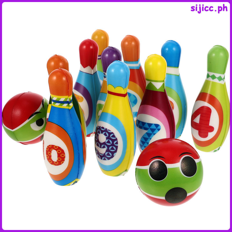 Nhỏ Chắc Chắn Bowling Bộ Chơi Nhiều Màu Sắc Họa Tiết Bowling Đồ Chơi Thể Thao Trò Chơi Bowling Đồ Ch