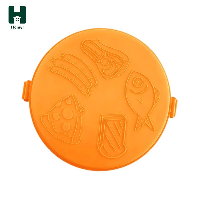 Khay chống dính lò vi sóng Homyl có nắp có thể tháo rời, Chảo giòn để nướng và nướng thịt và Pizza cho nhà bếp, văn phòng, v.v.