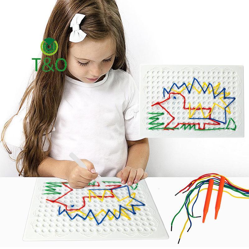 [T & O-t] Threadboard Kids | Bảng ren cho trẻ em | Bảng ren tương tác | Bảng ren bình tĩnh | Bảng cả