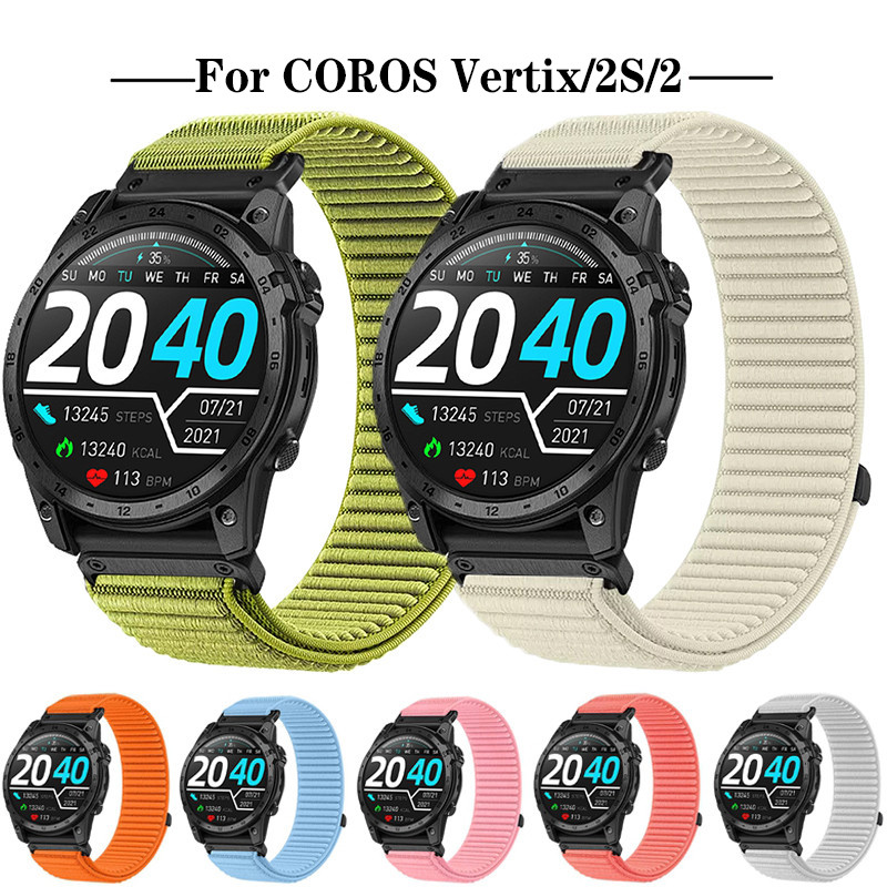 Dây đeo vòng Nylon 26mm 22mm cho Coros Vertix 2 2S Vòng tay Correa cho dây đeo COROS VERTIX
