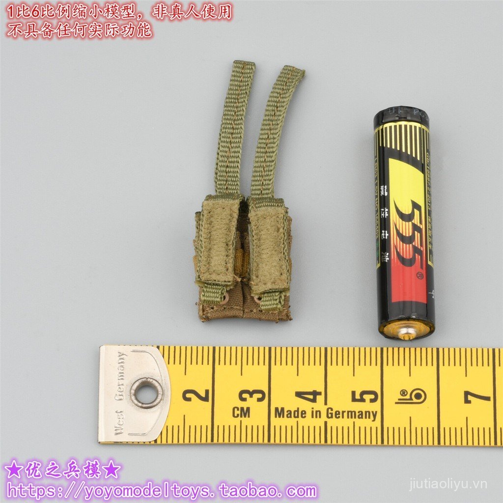 Dễ dàng & Đơn giản Tỉ lệ 1 / 6 ES 26071R S Nga FSB Dual Pistol Magazine Túi Model 5HSO