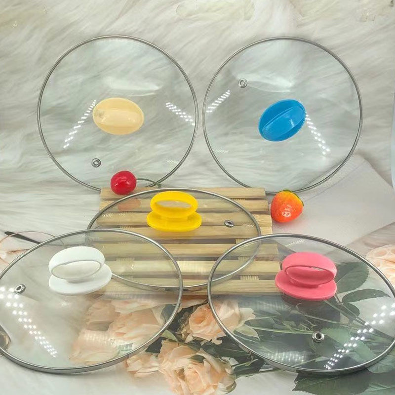 Nắp Thủy Tinh 1.8L Nhỏ Alkyl Gấu Loại Nồi Điện Nắp Hấp Kính Cường Lực Nồi Canh Ký Túc Xá Nồi Nắp Thủ