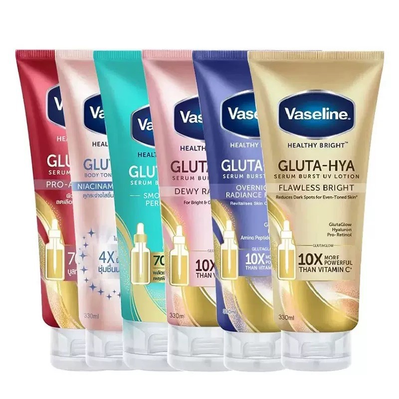 Vaseline Vaseline Healthy Bright Gluta-Hya Lotion Dewy Radiance 300Ml Vaseline Jelly Dưỡng ẩm