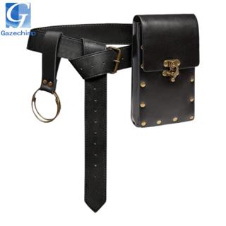 Thắt Lưng Túi Thắt Lưng Di Động Steampunk Cosplay Trang Phục Có Thể Điều Chỉnh Dây Da PU Cho Biểu Diễn Lễ Hội Halloween