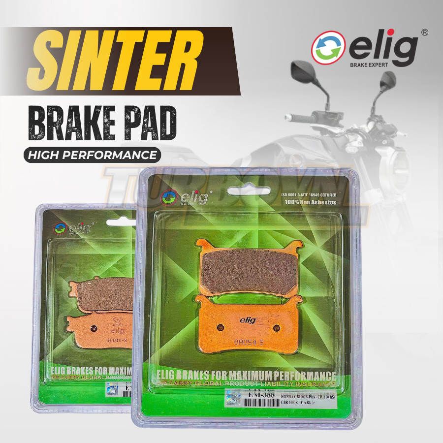 BỐ THẮNG ELIG SINTER HONDA CB1000R NEO SPORT CAFÉ 2018-2024 ( T-388, S-300 )
