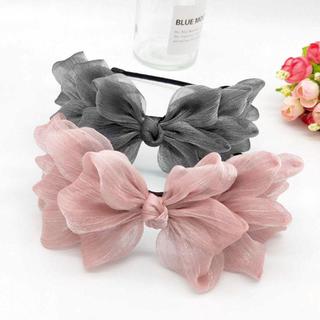 Băng Đô Cài Tóc Phối Nơ Bản To Cho Nữ