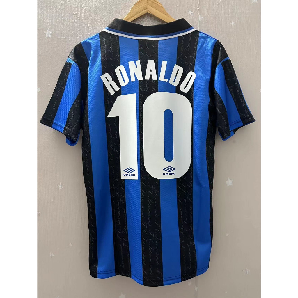 S-XXL Áo Bóng Đá Retro Inter Milan Cao Cấp, Có Thể Tùy Chỉnh, Phong Cách Vintage
