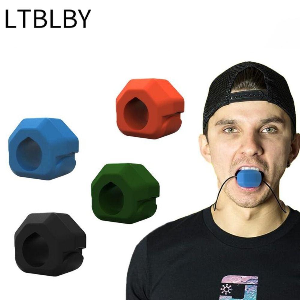 LTBLBY Jaw Trainer, Gum Tablets Silicone Jawline Exerciser, BPA Free Trainer Shaper Anti-stress Mass