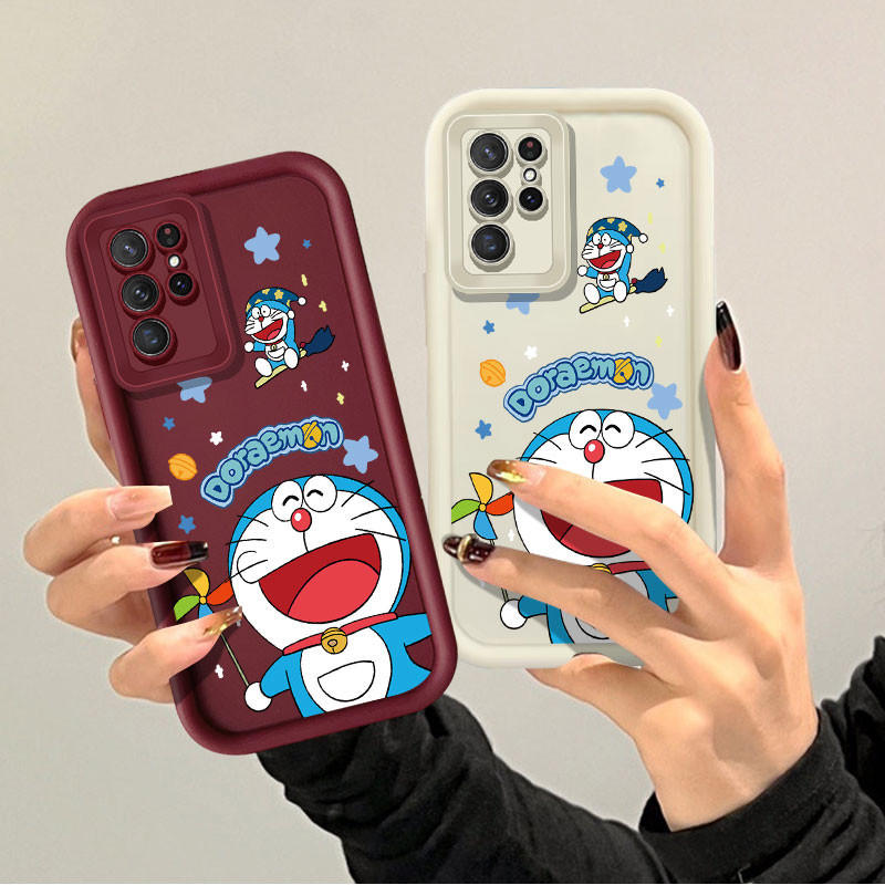 Ốp Điện Thoại Hoạt Hình Doremon Cho Samsung Galaxy S21 Ultra S22 Ultra S24 Ultra S24 Plus S30 Ultra 