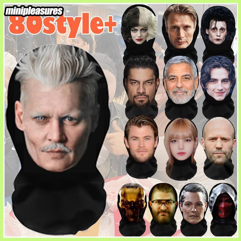 3D Ngộ nghĩnh Balaclava Mr Bean Brad Pitt Johnny Depp Jason Statham Mặt nạ Sáng Tạo Ngộ nghĩnh Cospl