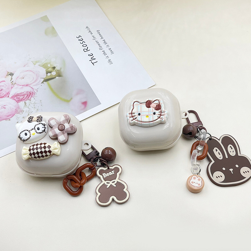 Ins Dành Cho Baseus E19 E20 E17 E18 E16 Ốp Lưng Hoạt Hình Tai Nghe Dành Cho Baseus WM02 Silicone TPU