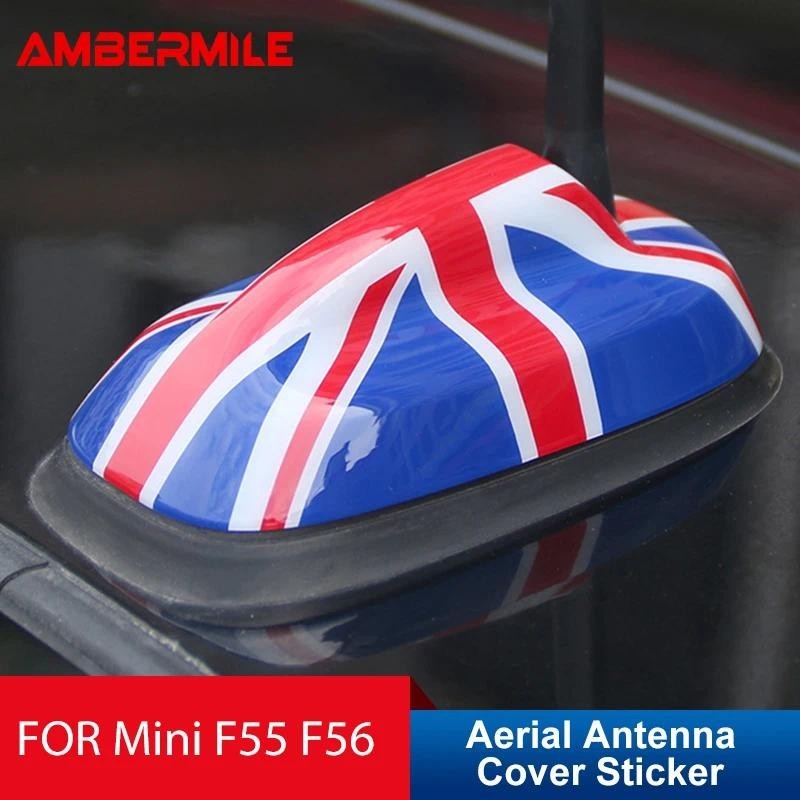 AMBERMILE Liên Minh Jack Cho Mini Cooper F55 F56 Phụ Kiện Cho Mini F56 F55 JCW ABS Xe Ô Tô Trên Khôn