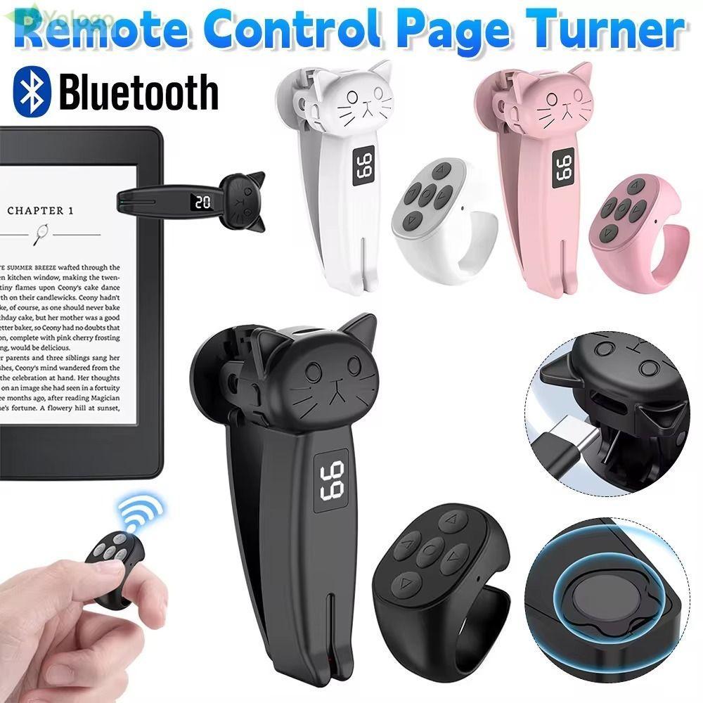 YOLOGO Electric Auto Page Turner, Tắt tiếng Thiết bị bấm ngón tay tương thích Bluetooth, Di động Min