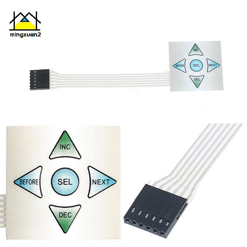 Mingxuan2 5 phím Ma trận mảng 1x5 màng chuyển đổi bàn phím bàn phím bảng điều khiển 40 * 40mm vn