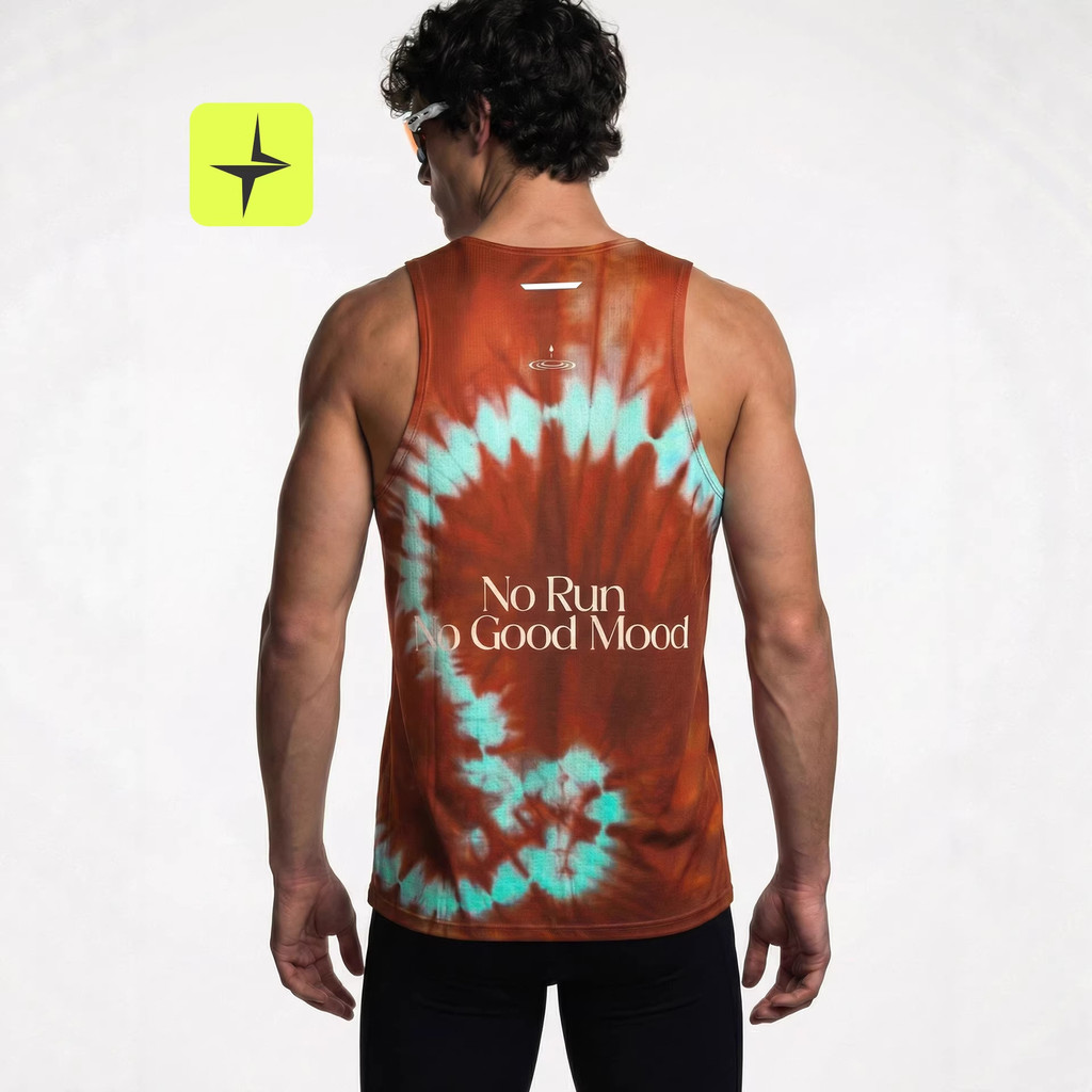 [Popular] Sports | Spin Dyed Digital Printing Sports Vest Summer New Outdoor Fitness Training Quick 