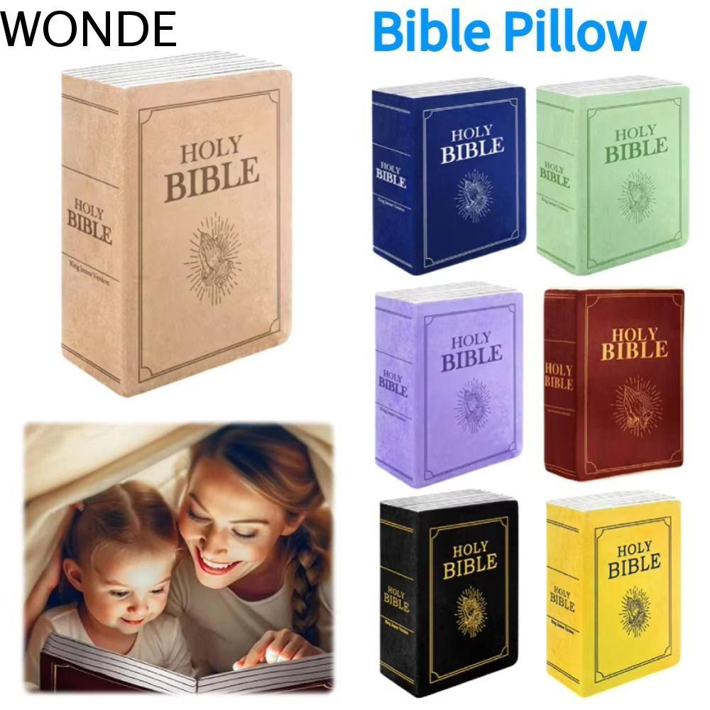 Gối Kinh Thánh WONDE, Gối Sofa Nhìn Thực Tế Gối Ném Kinh Thánh, Trang Trí Nhà Phòng Khách 33 * 22cm 