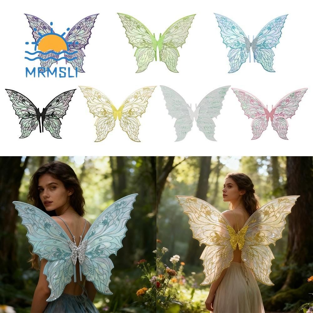 SHANCHAN Fairy Wings, Dress UP Princess Angel Wing Angel Wings, Funny Sparkling Organza Elf Cosplay 