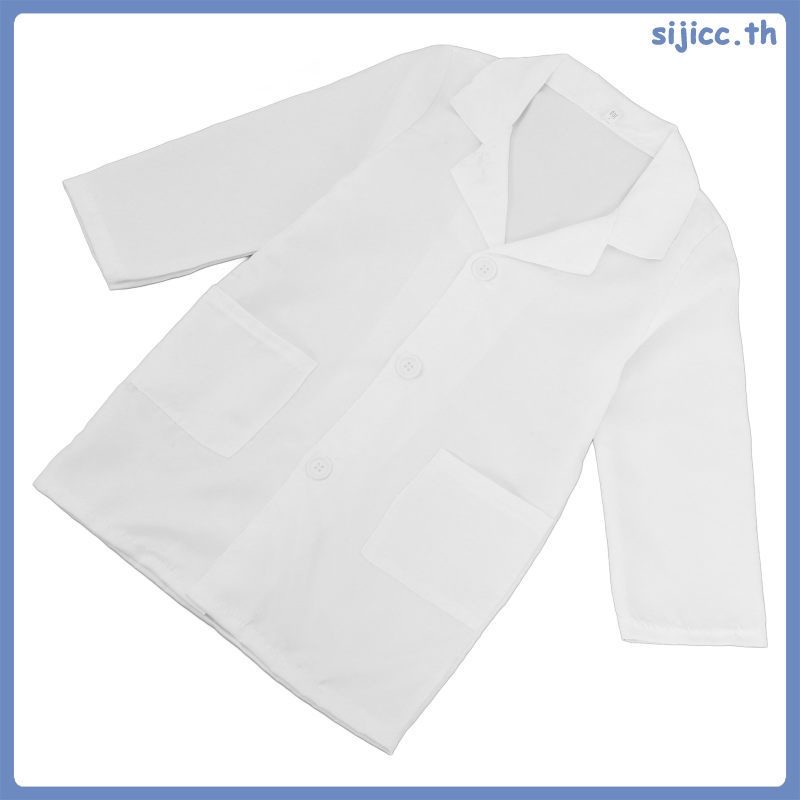 Kid Lab Áo khoác Cotton Đồng phục bác sĩ và y tá Quần áo trẻ em 58.00X34.00X0.30CM Trắng sijicc