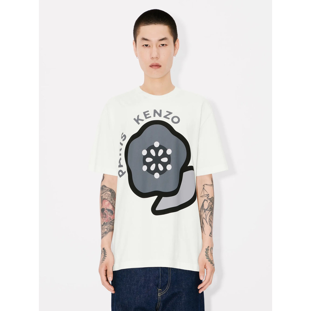 KENZO25SS "KENZO Pop" Áo thun nam cổ tròn phiên bản cổ điển mới