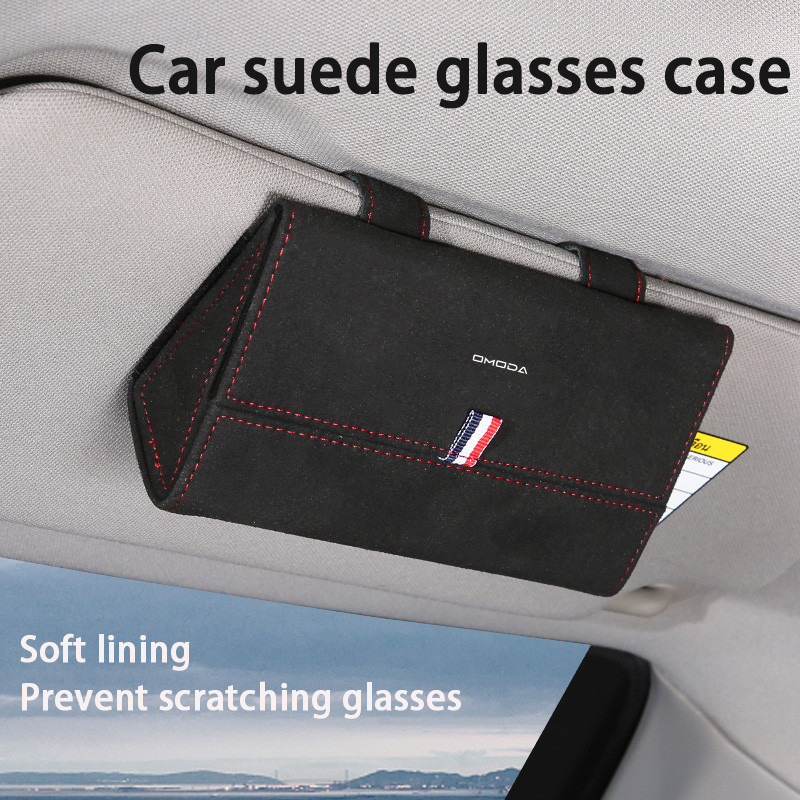 Hộp đựng kính ô tô OMODA cho OMODA 5 OMODA C5 C9, Hộp đựng kính râm trong ô tô đa chức năng Vỏ kính 