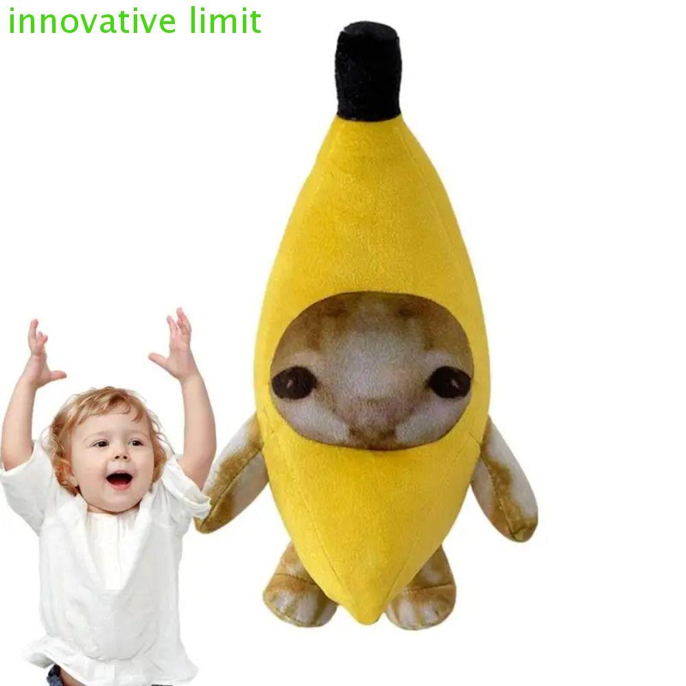 DYRUIZA Happy Cat Đồ chơi nhồi bông, Búp bê nhồi bông Happy Cat Banana Cat Đồ chơi sang trọng, Đồ ch