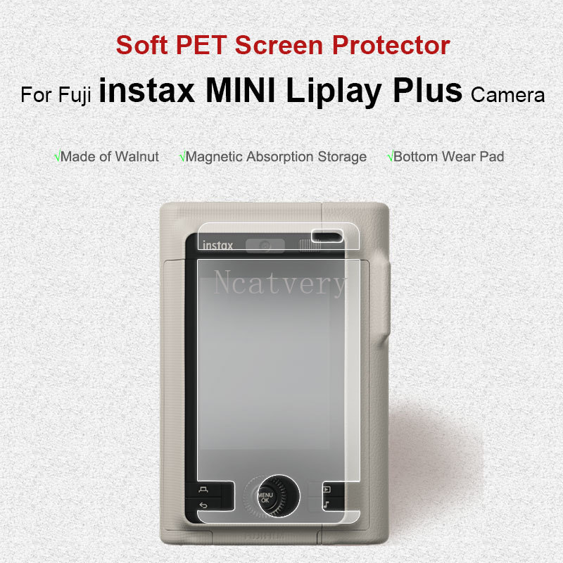 Miếng dán bảo vệ màn hình máy ảnh PET mềm cho Instax Mini Liplay + Liplay Plus Camera Phim mềm trong