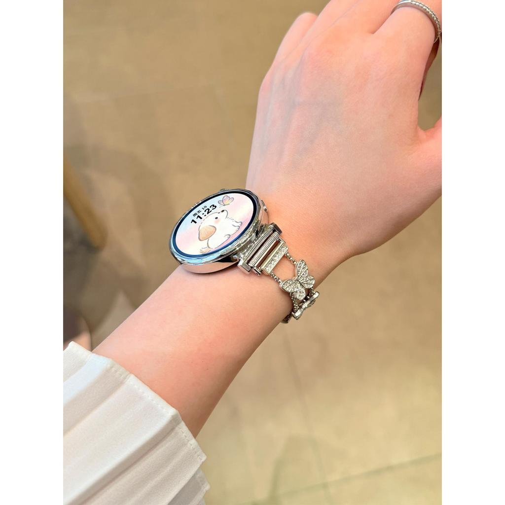 [Butterfly Flash Diamond] Thích hợp cho Dây đeo đồng hồ Huawei gt6 Dây đeo cổ tay ĐỒNG HỒ GT5 Kim lo