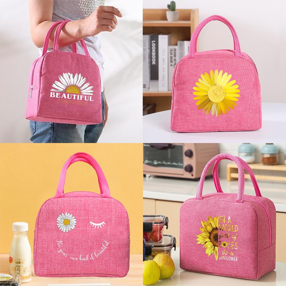 In stock Insulated lunch bag handbag lunch bag Leak-proof Outdoor picnic Thickened Student portable 