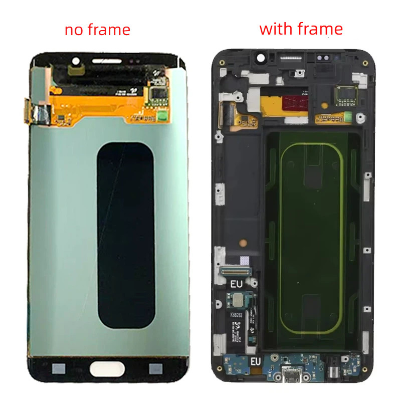 AMOLED Cho Samsung S6 Edge + G928 G928C Màn Hình LCD Bộ Số Hóa Màn Hình Cảm Ứng Cho s6 Edge Plus G92