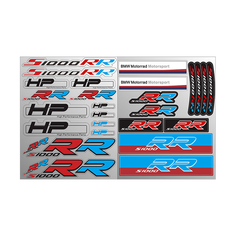 Nhãn dán mới Mũ bảo hiểm ô tô Logo phản quang chống nước Thích hợp cho BMW S1000RR S1000RR S1000RR