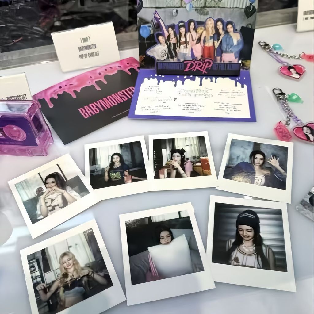 Baby babymonster babymonster Regular One nhỏ giọt Online Flash 03 Thiệp chúc mừng Polaroid Baby Mons