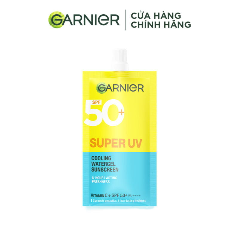 MỚI! Kem chống nắng mát da Watergel SPF50+ PA++++ - Garnier Super UV Cooling Watergel 7.5ml