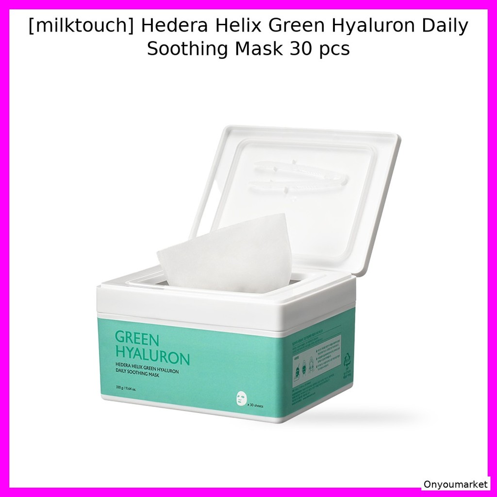 [milktouch] Mặt nạ làm dịu hàng ngày Hedera Helix Green Hyaluron 30 chiếc / Mặt nạ Hàn Quốc / Chăm s