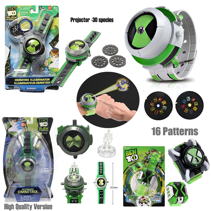 Ben 10 Hoạt Hình Dạ Quang Chiếu Đồng Hồ Đồ Chơi Ultimate Omnitrix Đồng Hồ Điện Tử Đồ Chơi Trang Trí