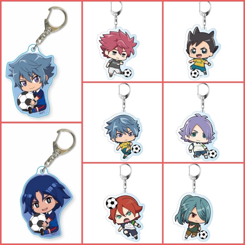 6CM INAZUMA ELEVEN 11 Anime HD Acrylic Keychain Pendant Bag Car