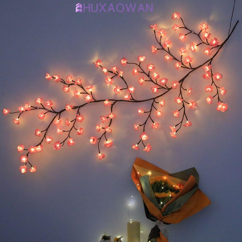 Đèn LED hoa anh đào 1bong 2m4 , Đèn trang trí tường sáng tạo 72 LED, Nhiều công dụng Trang trí