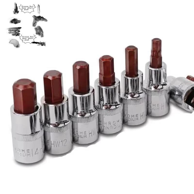 1 / 4 Inch Ổ Số Liệu Lục Giác Chìa Khóa Lục Giác Ổ Cắm Bit Lục Giác H2 H3 H4 H5 H6 H7 H8 H10