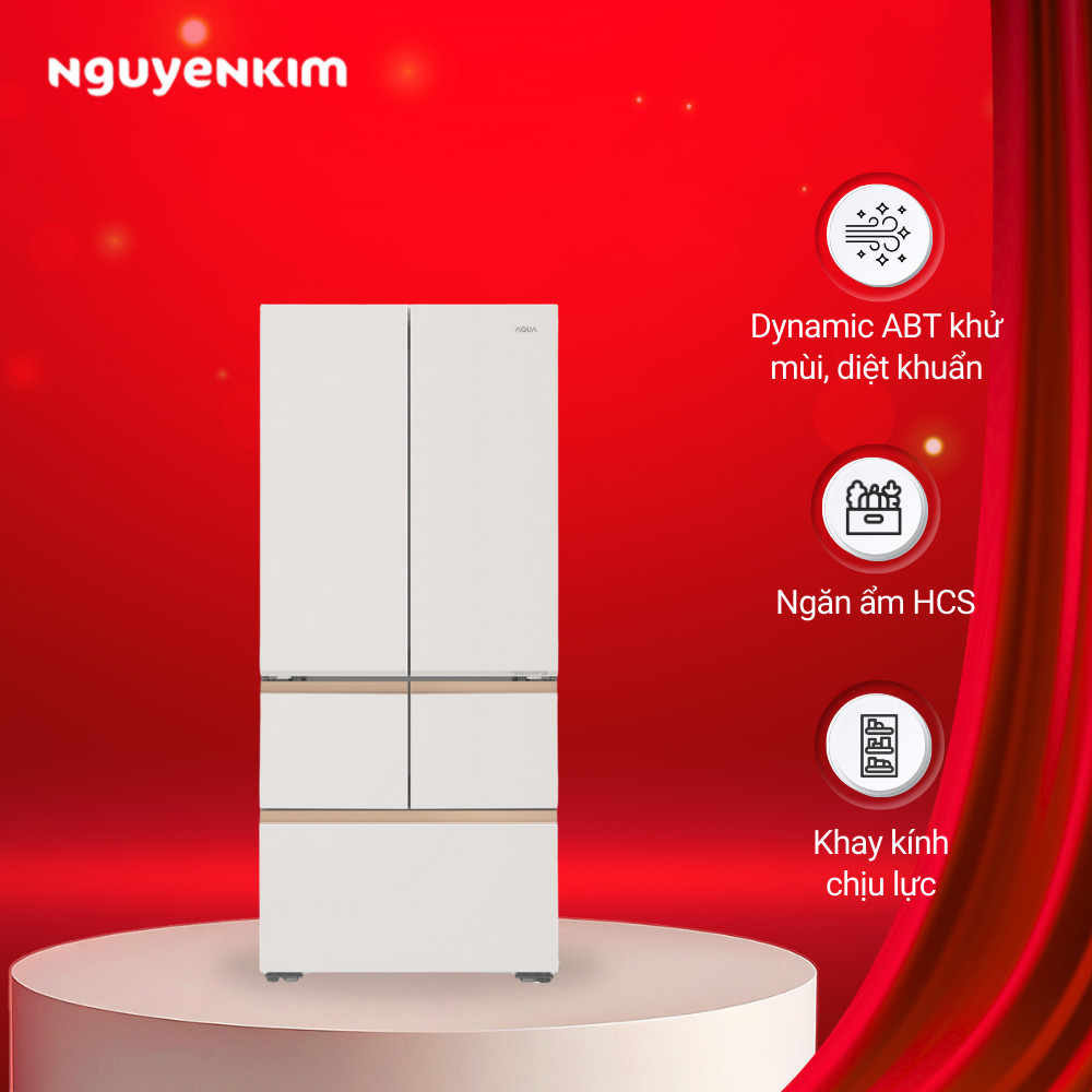 Tủ lạnh Aqua Inverter 512 lít AQR-MA585XA(MC)U1