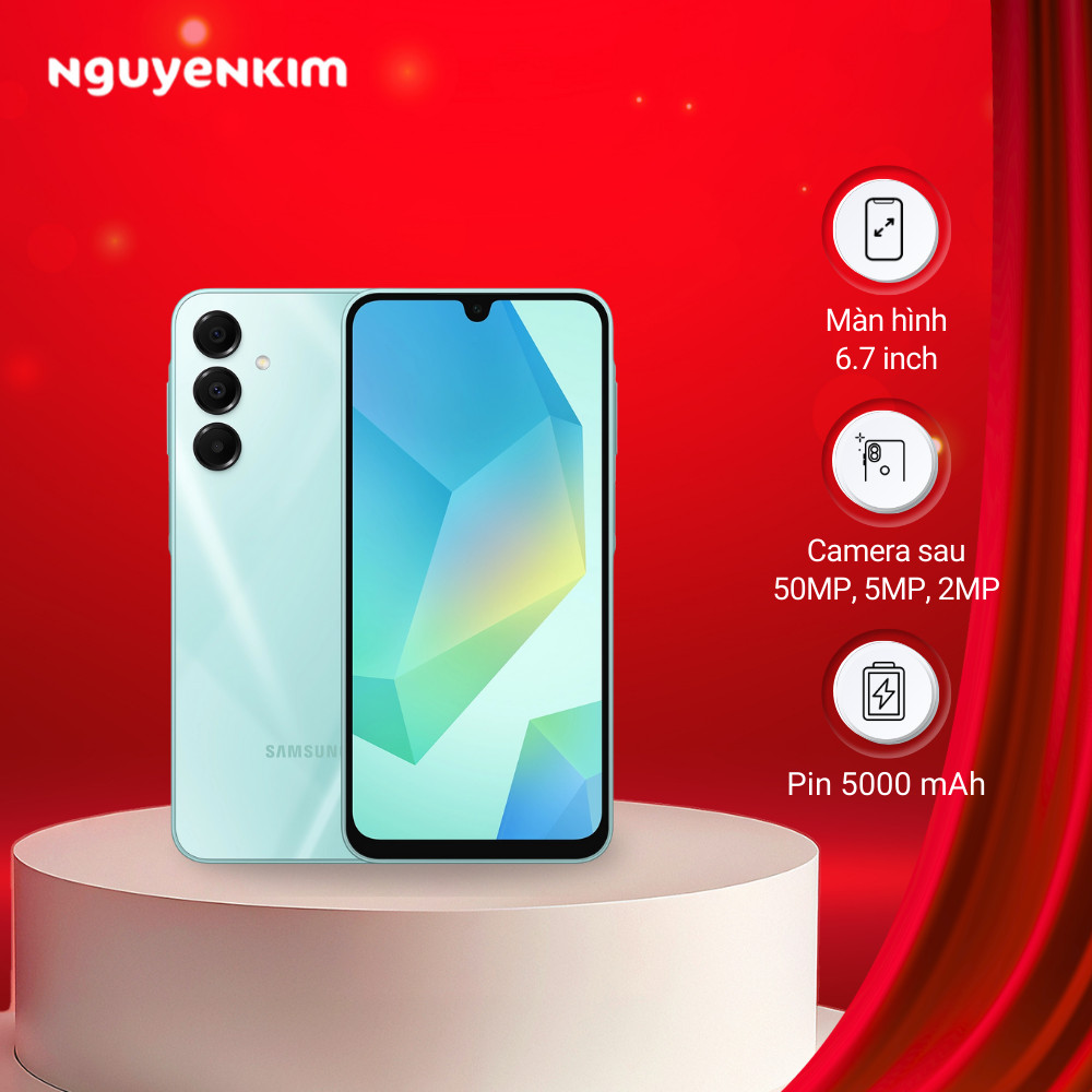 Điện thoại Samsung Galaxy A16 5G 8GB/128GB (SM-A166P/DS) Xanh lá