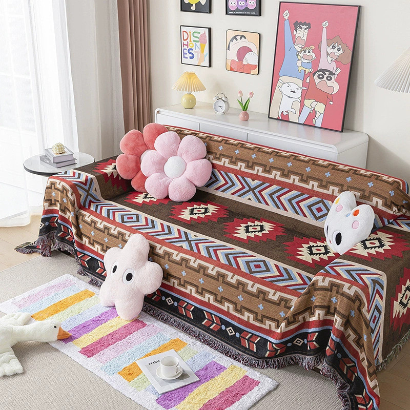Bohemian Sofa Chăn Chăn Chăn Chăn Dòng Chăn Cắm Trại Chăn Dã Ngoại Ngoài Trời Chăn Đầu Giường Chăn N
