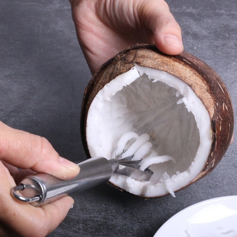 Máy bào đa năng bằng inox, dụng cụ nhà có thể dùng nạo cùi dừa hoặc đánh vảy cá,khui dừa tươi dụng c