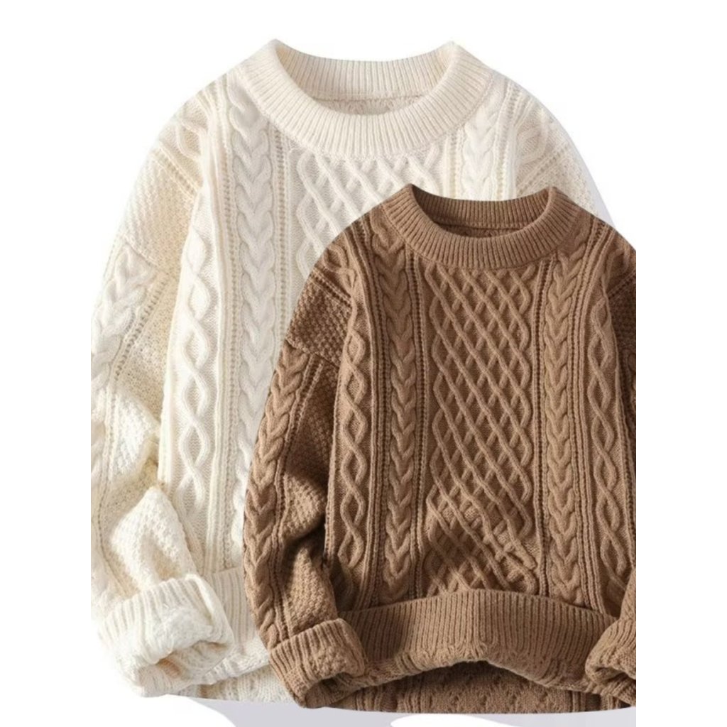 áo len nữ hàn quốc áo len Cổ tròn áo len Hàn Quốc đáy dày, thiết kế thời trang và trendy