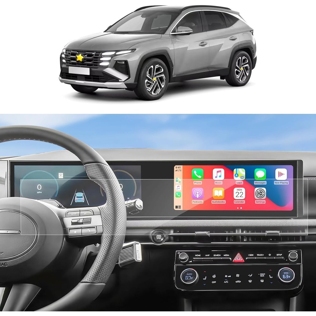 SKTU 2 Chiếc Cho 2025 Hyundai Tucson Bảo Vệ Màn Hình 12,3 Inch Cho 2025 Hyundai Tucson / 2025 Hyunda
