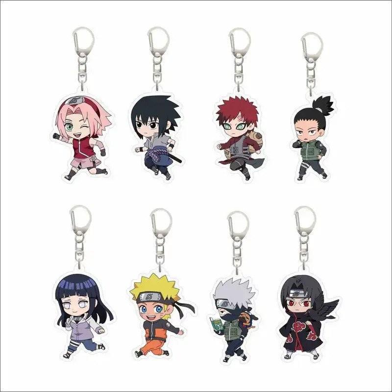 Móc khóa Anime Naruto móc khóa Acrylic Akatsuki Uchiha Itachi quà tặng bạn bè mặt dây chuyền nữ tran