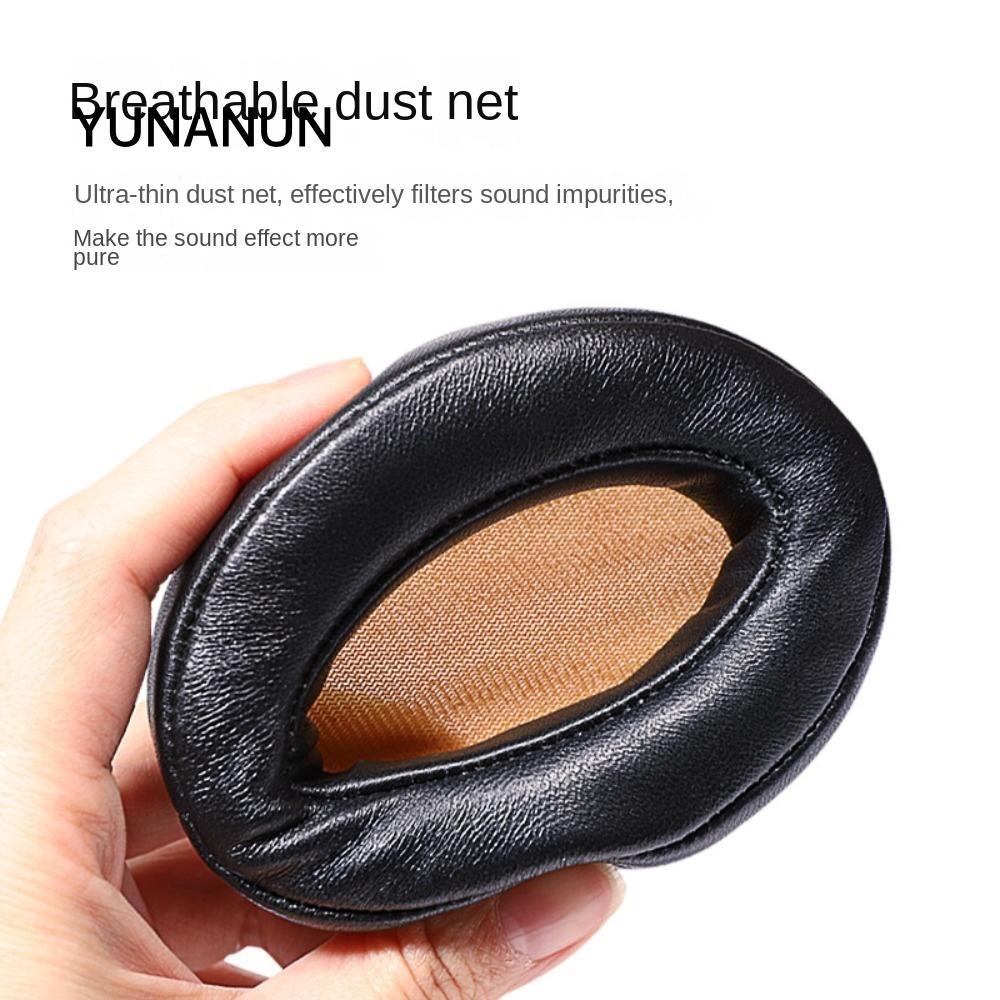 Yunanun 1 Cặp Miếng Đệm Tai, Đệm Tai Vải Lưới Da Protein, Mềm Di Động Có Khóa Thay Thế Đầu Tai Cho P